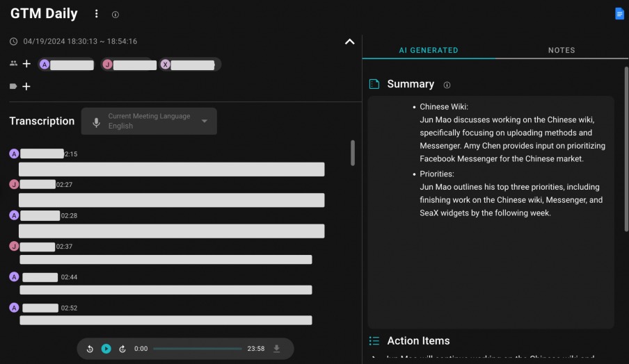 Resúmenes Inteligentes de SeaMeet: De Transcripciones en Bruto a Ideas Accionables en Segundos