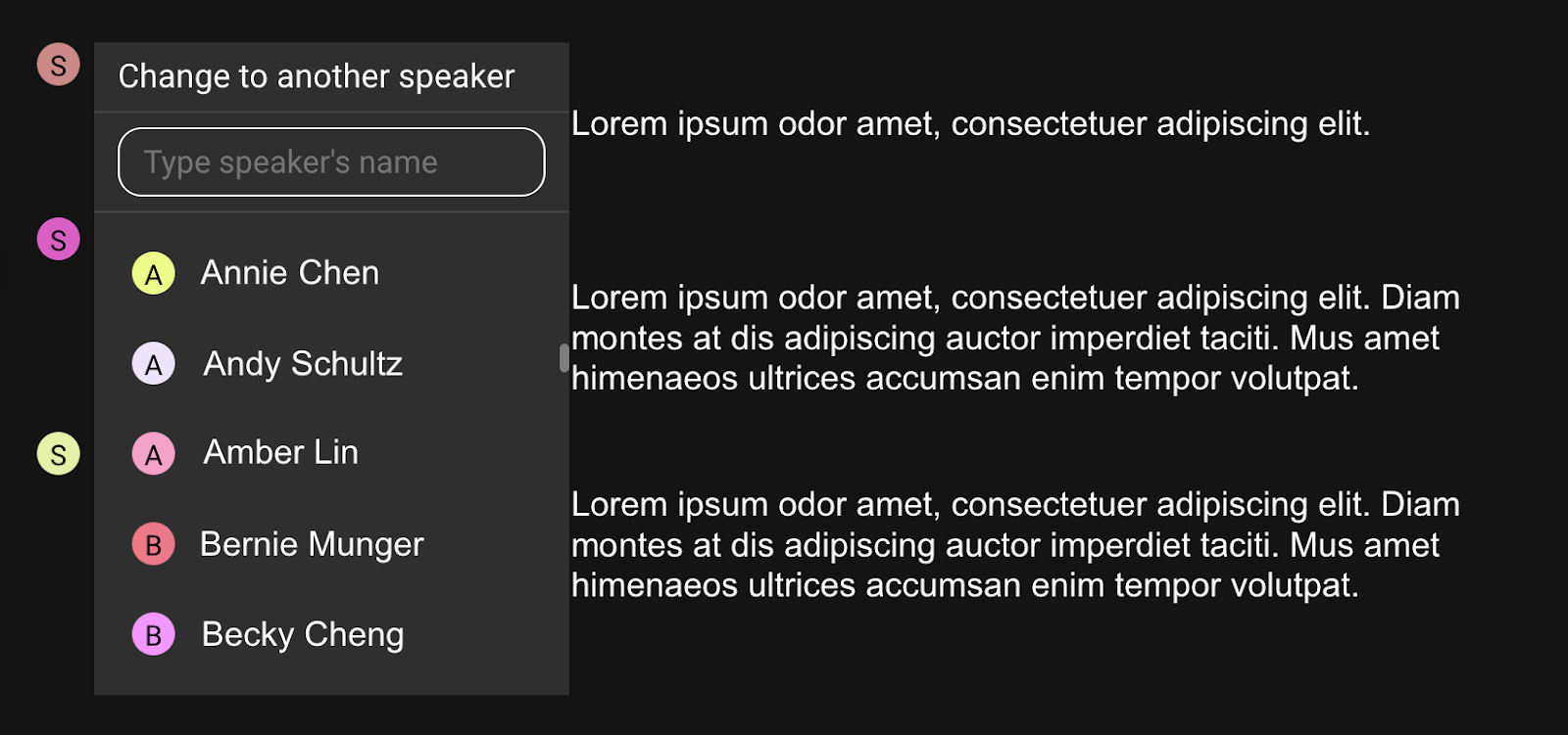 Cambiar Hablante Paso 2