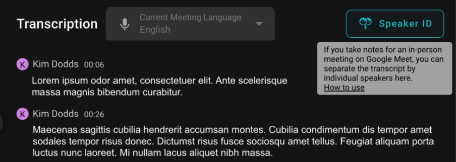 Regenerate meeting summary after correcting speaker labels