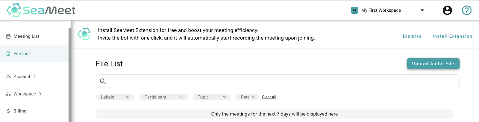 Przesyłanie Listy Plików